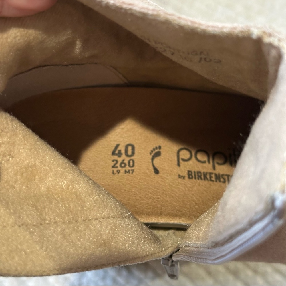 NEW Birkenstock Ebba Suede Leather Wedge Boot Warm Sand NWT - Picture 7 of 7